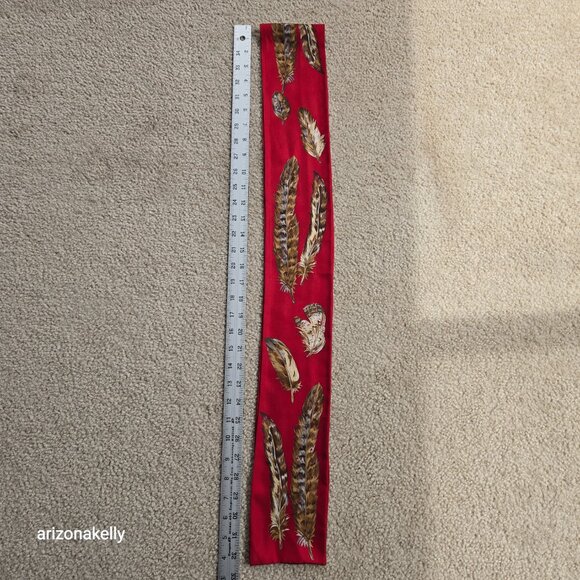 Silk Scarf Bird of Prey Feathers Owl Hawk Eagle Falcon - Picture 7 of 10